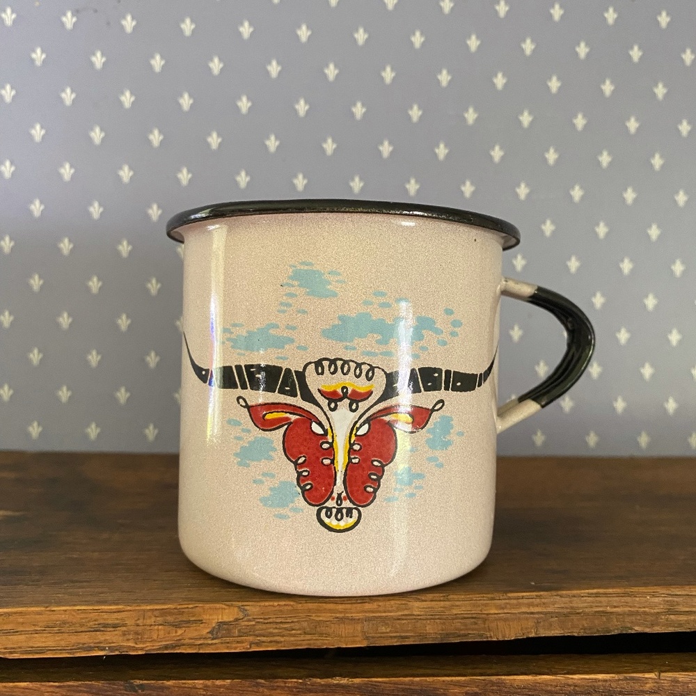 Enamel Ware cups, lot of 3